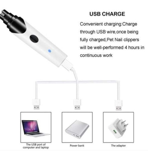 Pet Dog Cat Pencil Sharpener, Electric Nail Clippers Cleaning Nail